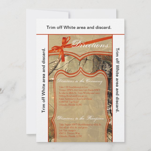 chasseurs Camofloug de carte des directions 3.5x6 (Devant)