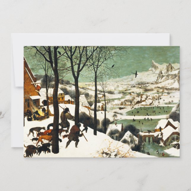 Chasseurs de Pieter Bruegel dans les invitations (Devant)