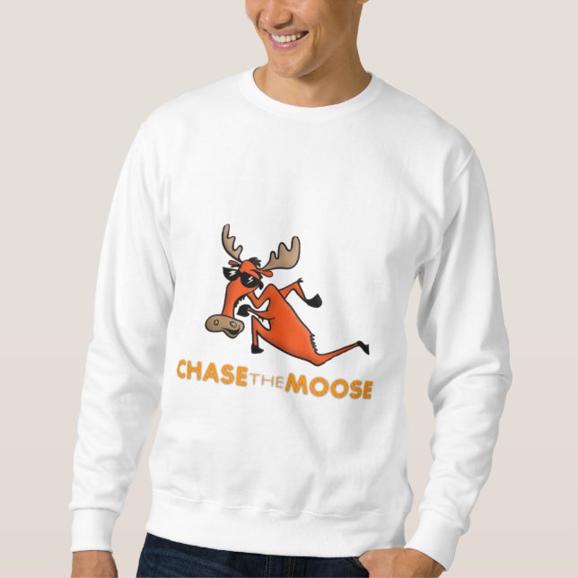 Chassez le sweatshirt d'orignaux (Devant)