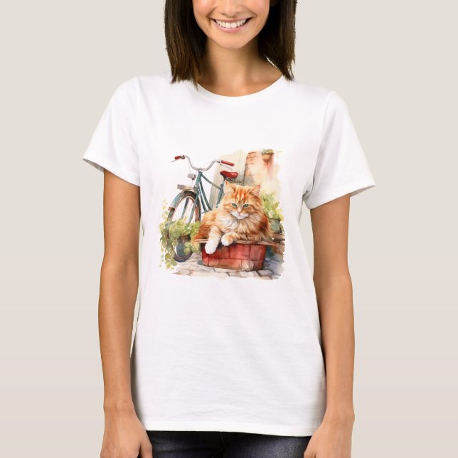 Chat 1 en T-shirt d'automne (Devant)