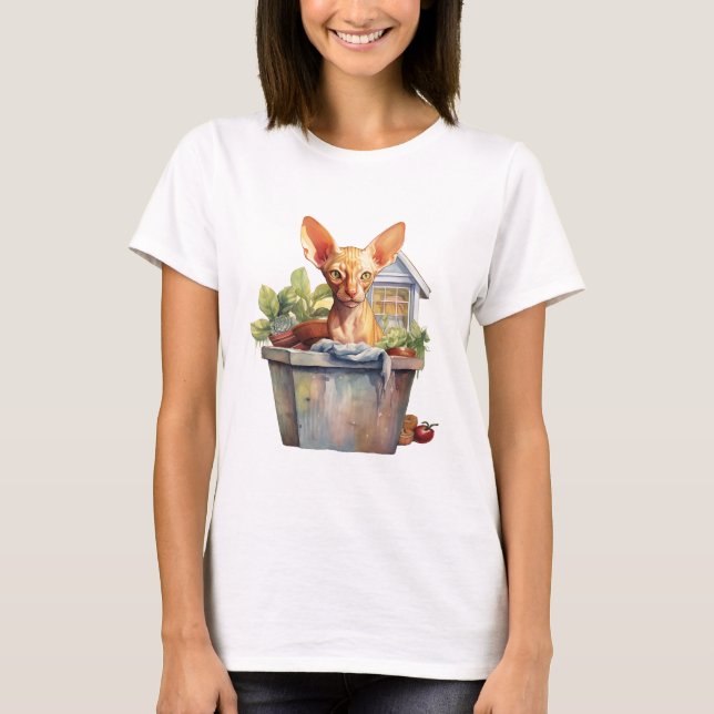 Chat 8 en T-shirt automne (Devant)