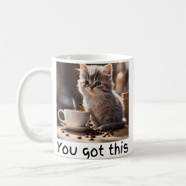 chat a du café Mug (Gauche)