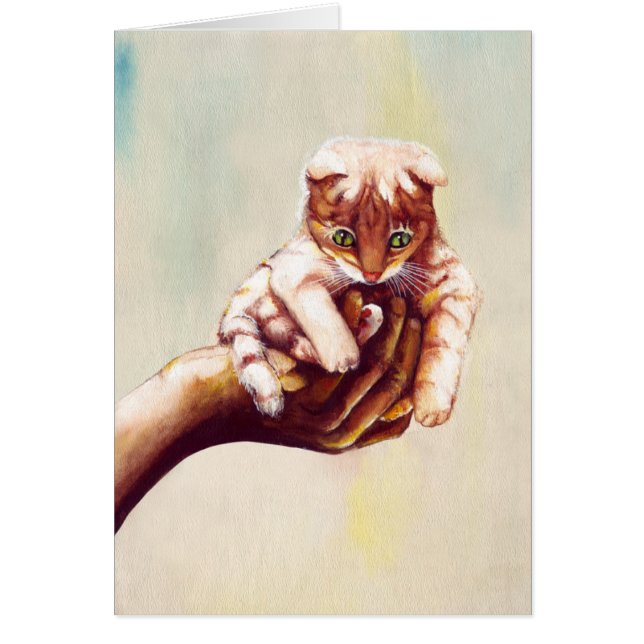 CHAT À LA MAIN (Devant)