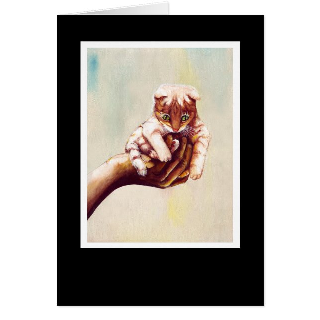 CHAT À LA MAIN (Devant)