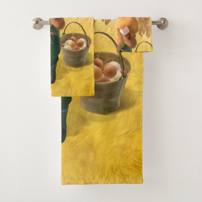 Chat adorable avec Hen à la ferme (En situation)