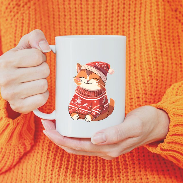 Chat adorable dans la Mug Sweat de Fête (Créateur téléchargé)