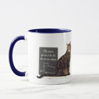 Chat allergique Mug humoristique