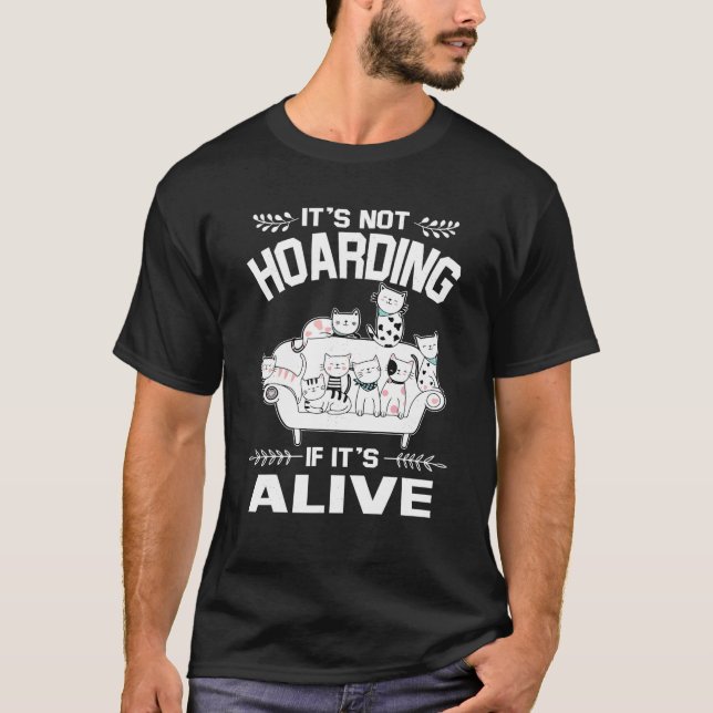 Chat amusant Hoaring Tshirt Cute Kittens Chemise M (Devant)