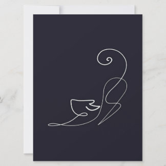 Chat animal | Art ligne | Cadeau de bureau et d'éc