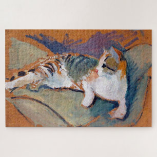 Chat, août Macke Jigsaw Puzzle