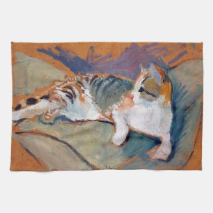 Chat, août Macke Serviette de cuisine