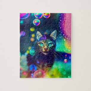 Chat Arc-en-ciel magique - Puzzle