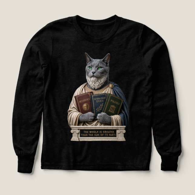 Chat Aristote Bleu Russe (Motif recto)