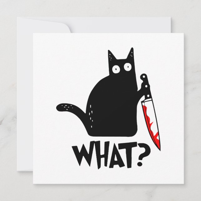 Chat assassin avec couteau (Devant)