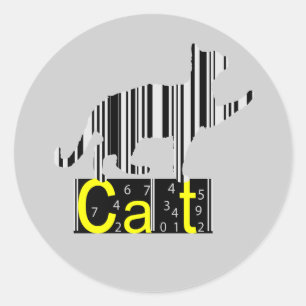 Chat - autocollant