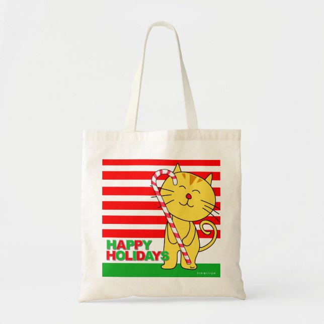 Chat avec le sac 1 de vacances de sucre de canne (Devant)