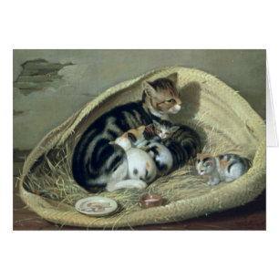 Chat avec ses chatons dans un panier, 1797