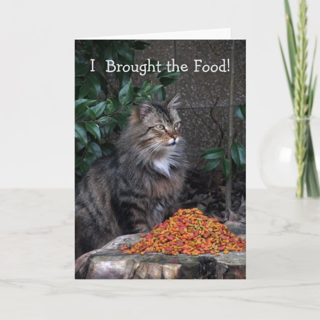 Chat avec un coeur gracieux carte d'anniversaire (Devant)