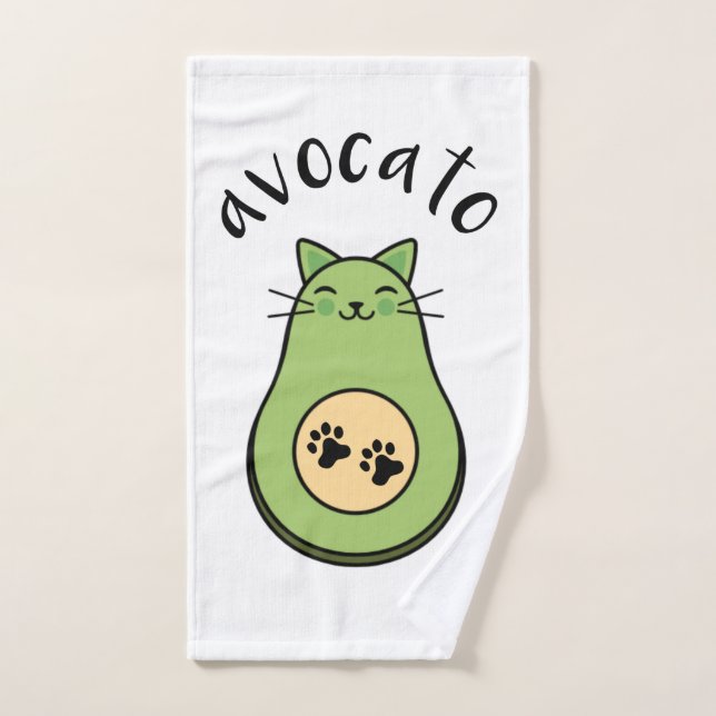 Chat Avocado Avato (Serviette à main)