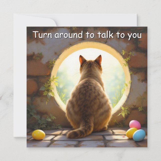 Chat birman - Carte de vacances de Pâques (Devant)