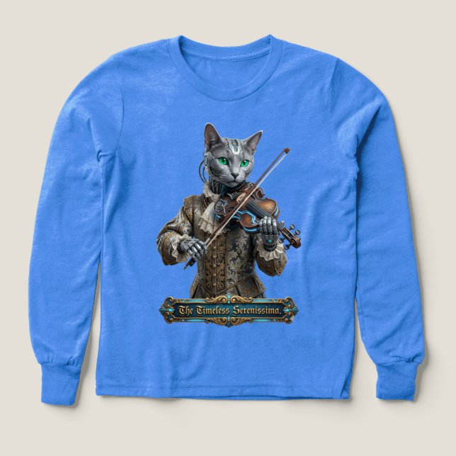 Chat Bleu Russe de la Sérénissime intemporelle (Motif recto)