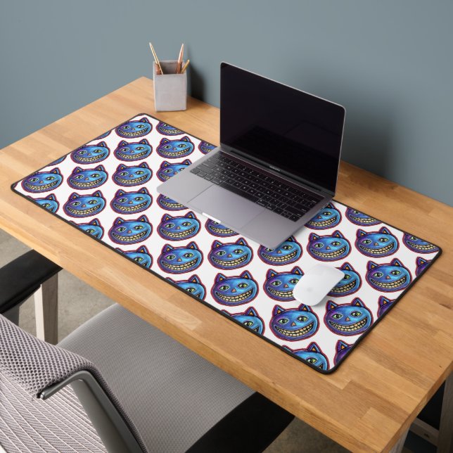 Chat bleu souriant Vintage Halloweenies (Bureau 2)