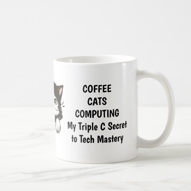 Chat, Café et Mug informatique (Droite)