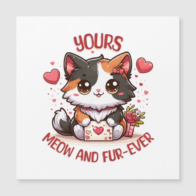 Chat calico adorable pour la Saint-Valentin  (Devant)