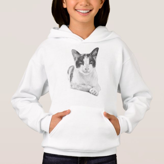 Chat calico en demi-teinte (Devant)