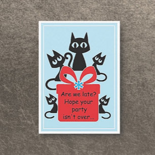 Chat! Carte d'anniversaire Fun Flat !