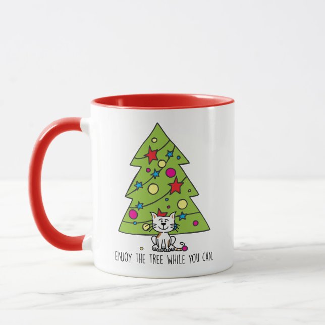 Chat Christmas Mug (Gauche)