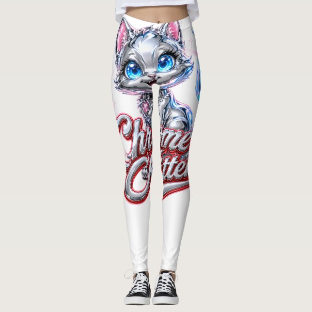 CHAT CHROME "Meow vibes" leggings (Devant)