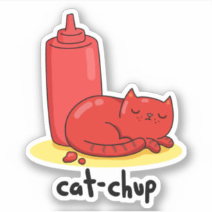Chat-chup Cute Red Ketchup chat chat Sticker