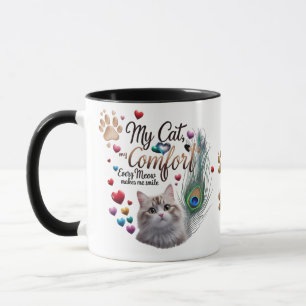 Chat coloré Maman Mug - Mon chat, Mon Comfor