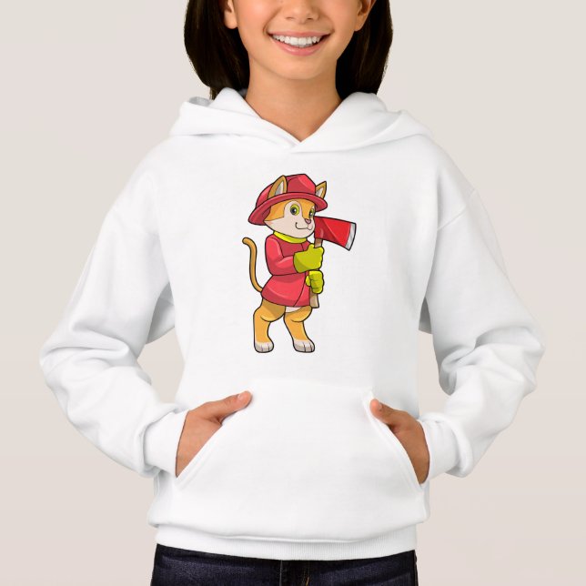 Chat comme pompier avec Ax (Devant)
