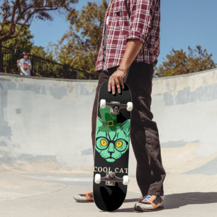 Chat Cool de skateboard