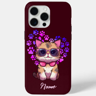 Chat Cool personnalisé en Coque lunettes de soleil