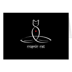 Chat cosmique - Texte de style sanskrit.