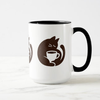 Chat Cozy et Tasse à Café