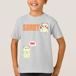 Chat Cute Confusion tshirt garçon