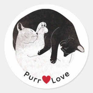 Chat Cute Kitten Purr Love Sticker