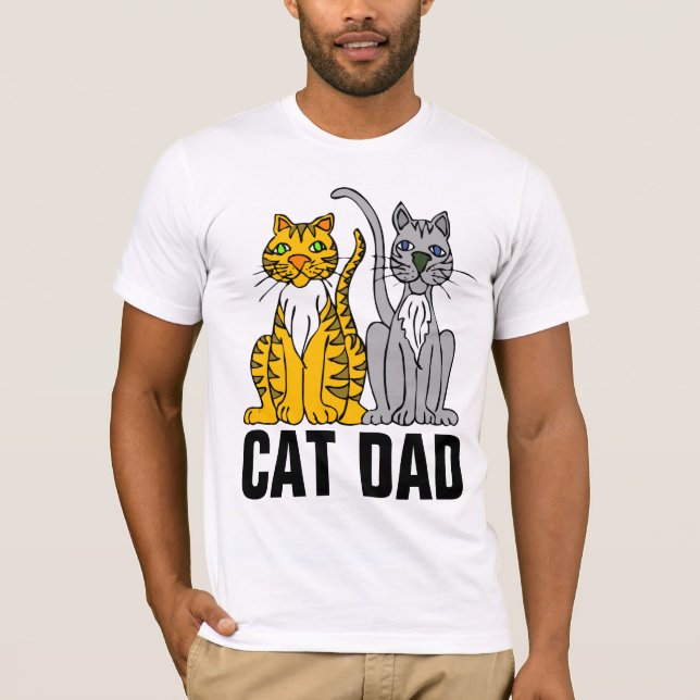 CHAT DAD HOMME CHAT T-SHIRTS (Devant)