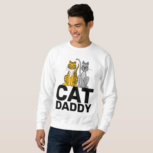 CHAT DADDY, CHAT DAD, T-SHIRTS HOMMES TEE - SHIRTS (Devant entier)