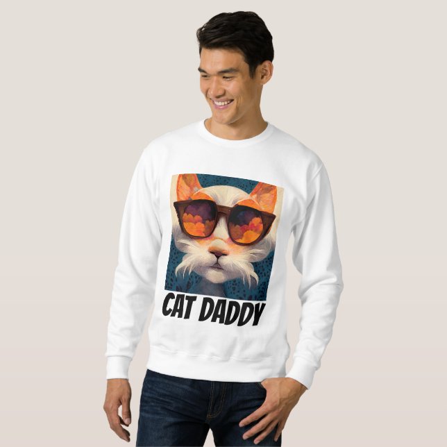 CHAT DADDY PAPA LUNETTES DE SOLEIL MENS T-SHIRTS (Devant entier)