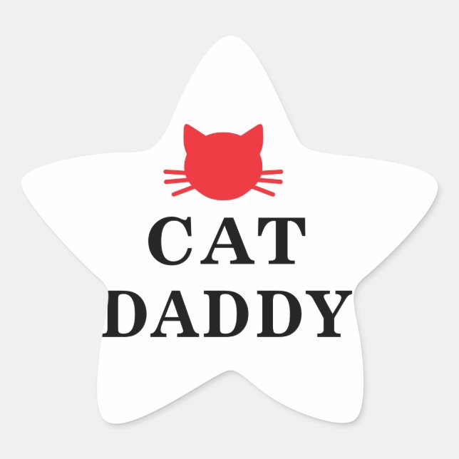 Chat Daddy Star Stickers (Devant)