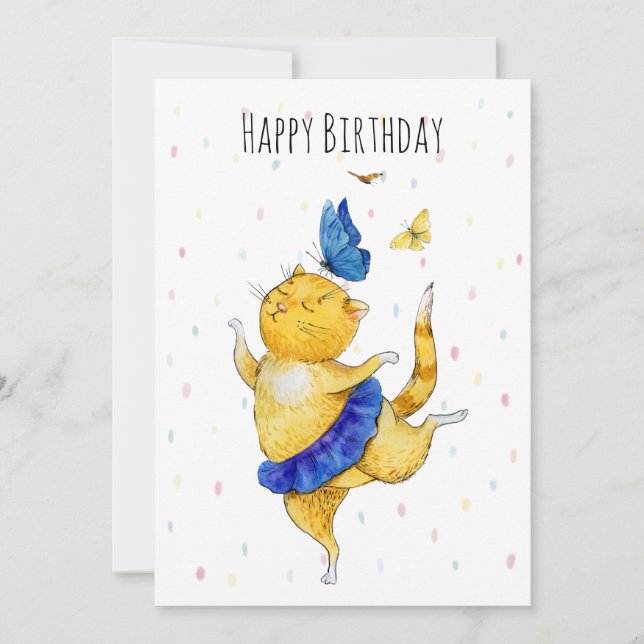 Chat Dancing Cute (Devant)