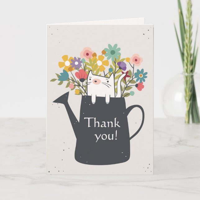 Chat dans la carte de boîte d'arrosage d'A (photo (Devant)