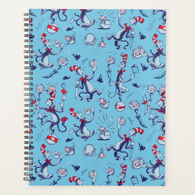 Chat Dans Le Casquette | Motif bleu (Devant)