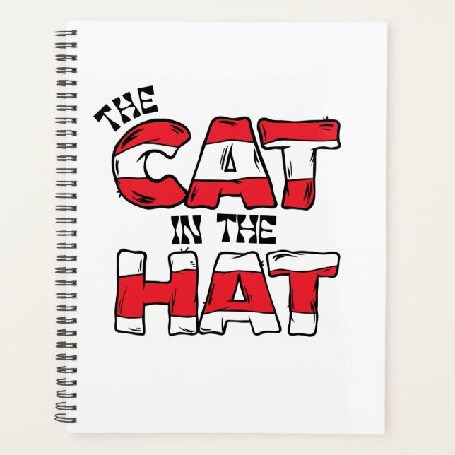Chat dans le Casquette | Texte en bande rouge et b (Devant)