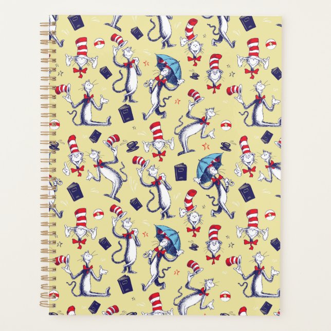 Chat dans le Chapeau | Motif Jaune (Devant)